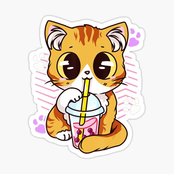 KAWAIIANS Cute Animal Stickers, Kawaii Bubble Tea Drinks Cartoon Anime  Stickers for Kids Teens Girls Adults (Cute Animal 50) 