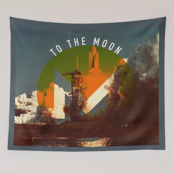 Item preview, Monero to the Moon designed and sold by Crypmetal.