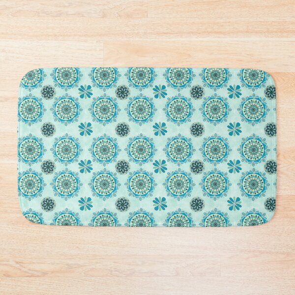 Item preview, Mandala Olive Blue Allover Print designed and sold by Cedarrue.