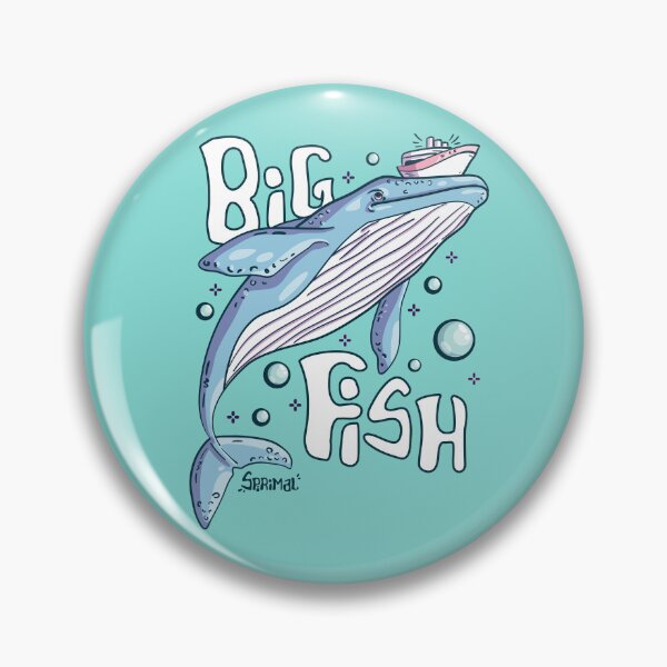 Item preview, Big Fish metaphor Whale caught boat  designed and sold by SPIRIMAL.