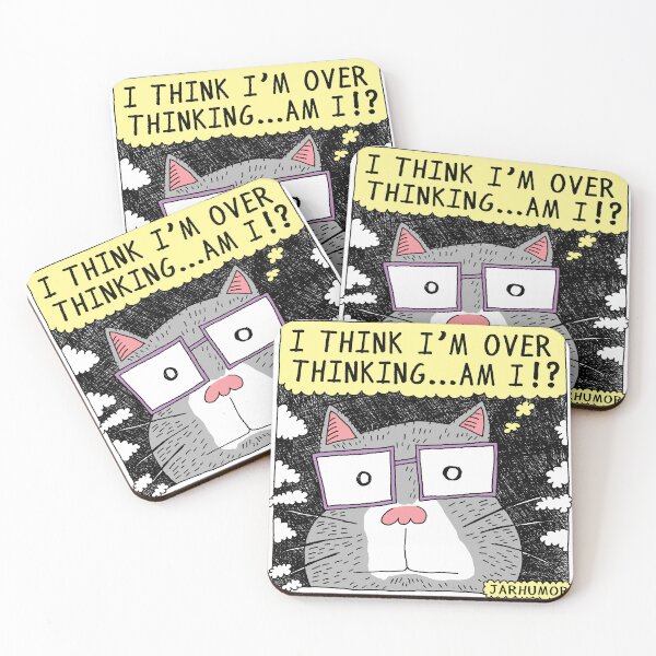 Item preview, Over Thinking Cat designed and sold by jarhumor.