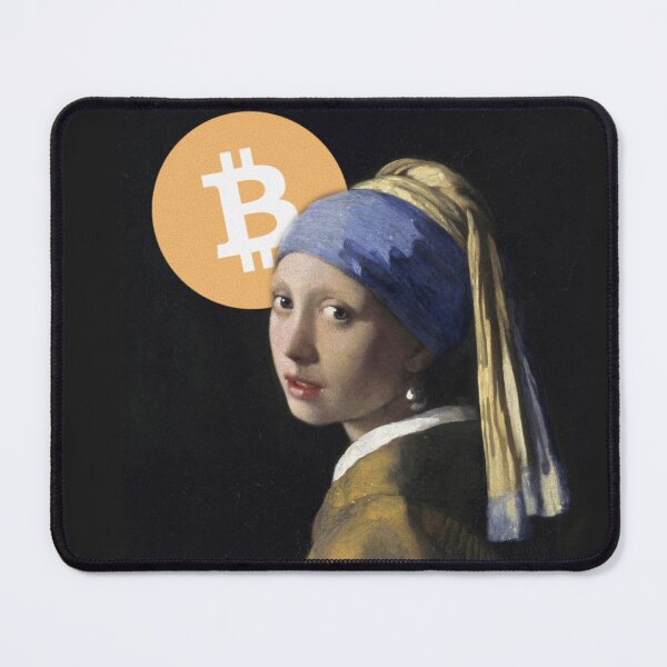 Item preview, Girl with Pearl Bitcoin designed and sold by Crypmetal.