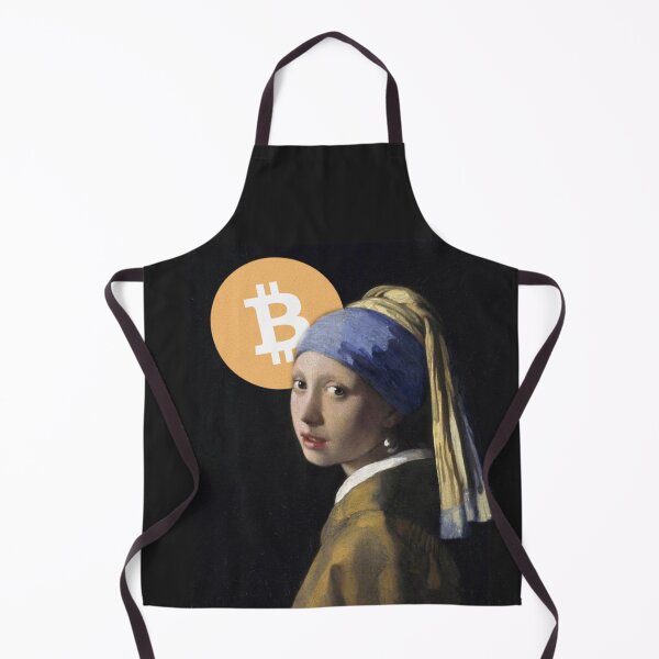 Item preview, Girl with Pearl Bitcoin designed and sold by Crypmetal.