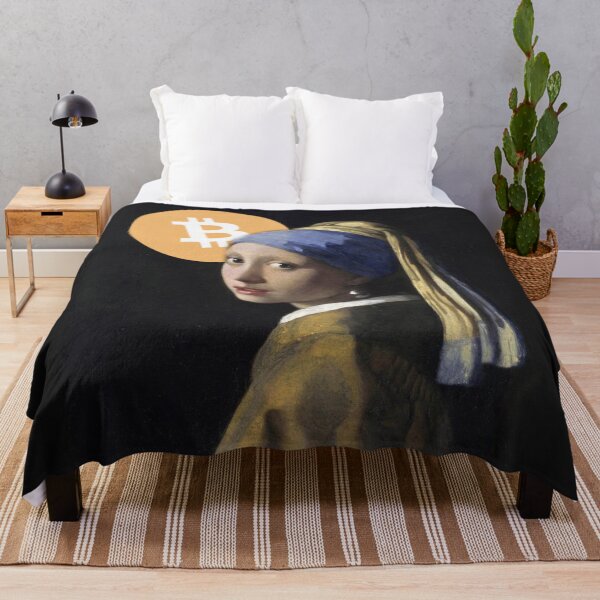 Item preview, Girl with Pearl Bitcoin designed and sold by Crypmetal.
