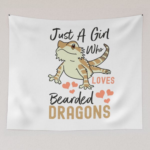 Item preview, just a girl who loves bearded dragons, dragon lover designed and sold by PRINTED ..