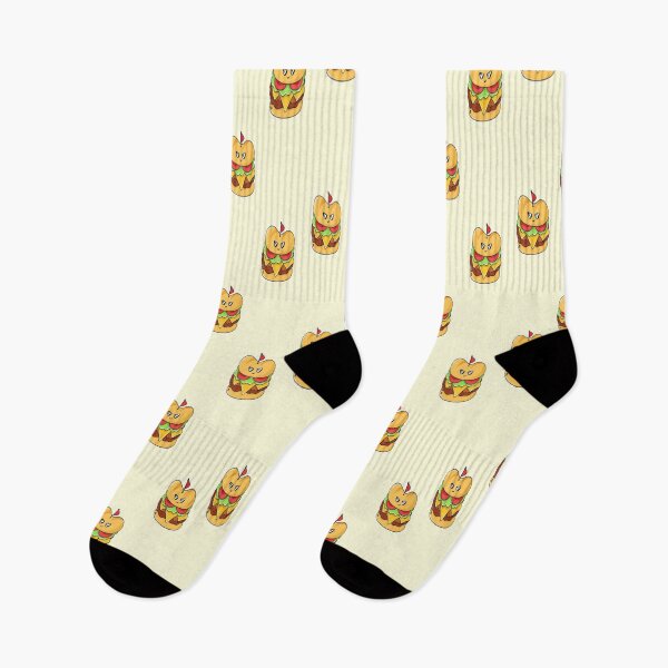 Item preview, Cute kawaii burgers pattern designed and sold by tetibright.