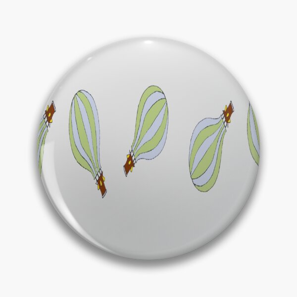 Item preview, Blue and green hot air balloon pattern designed and sold by tetibright.