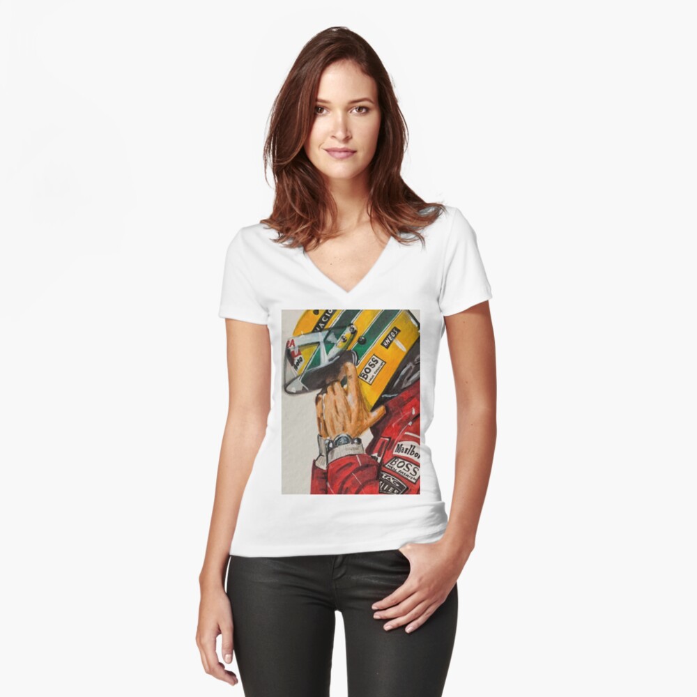 Item preview, Fitted V-Neck T-Shirt designed and sold by DaroArt.