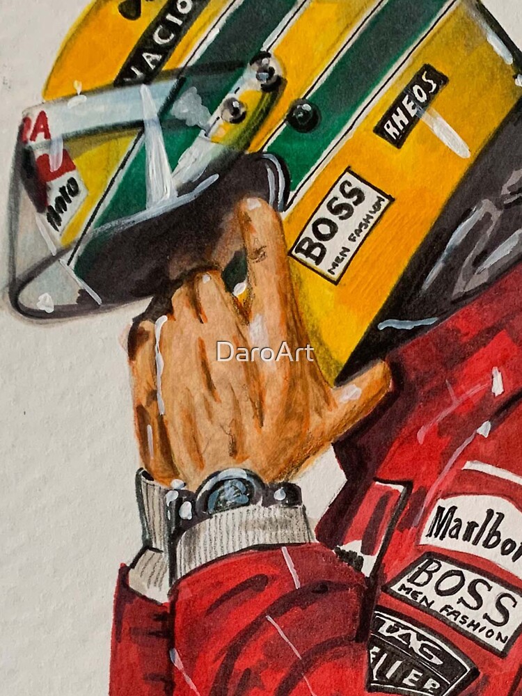 Thumbnail 7 of 7, Classic T-Shirt, Ayrton Senna designed and sold by DaroArt.