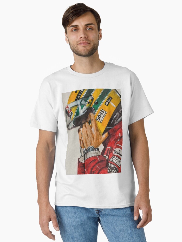 Thumbnail 1 of 7, Classic T-Shirt, Ayrton Senna designed and sold by DaroArt.