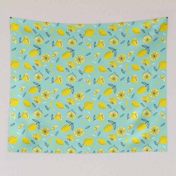 Item preview, Colorful Lemon slice pattern summer designed and sold by T-landa.