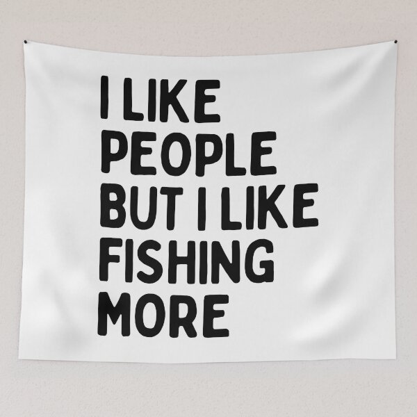 Item preview, I like people BUT I like fishing more designed and sold by TheGreenGoat.
