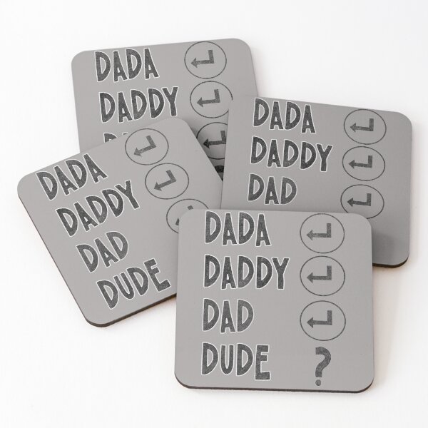Item preview, Dada, Daddy, Dad, Dude? designed and sold by Blended Designs ⭐⭐⭐⭐⭐.