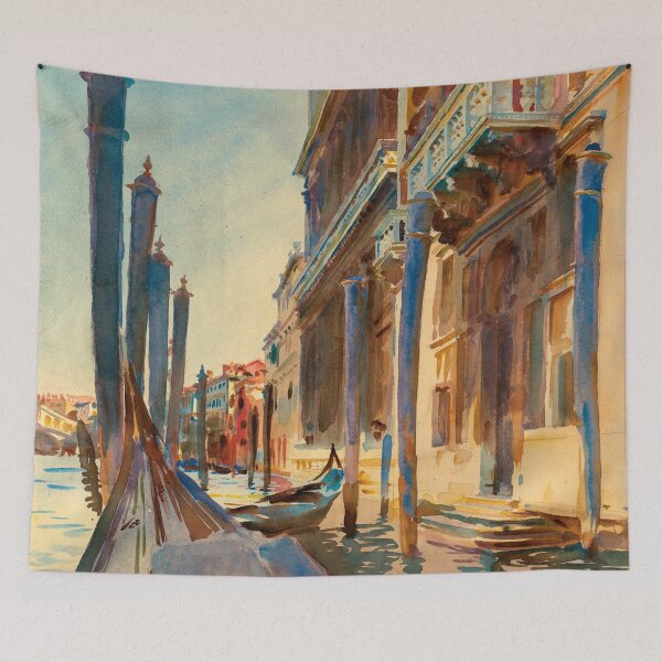 Item preview, Gondola Moorings on the Grand Canal John Singer Sargent  designed and sold by fivo.
