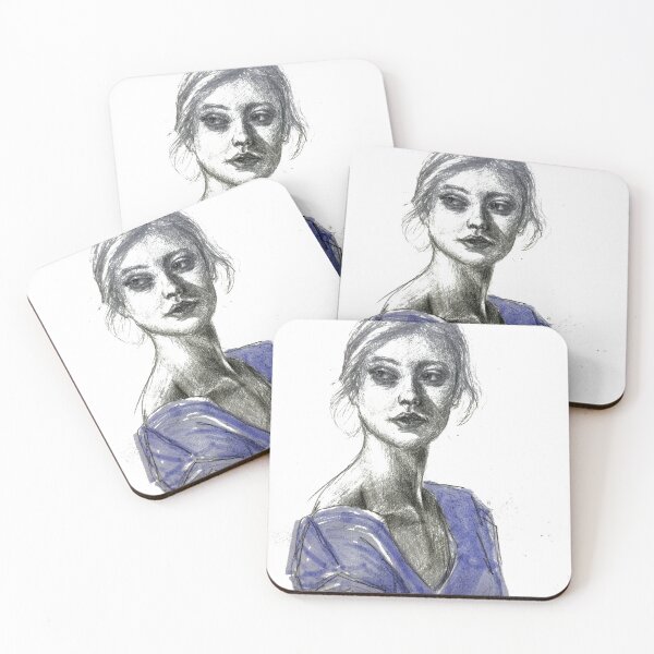 Item preview, Pretty girl in purple designed and sold by Timi Kolozsi.