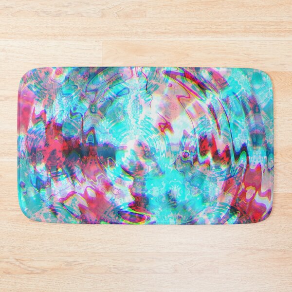 Item preview, Turquoise Raspberry Ripples Painting designed and sold by KiwiArtistDK.