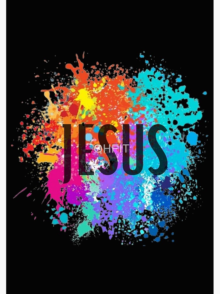 "JESUS COLORS" Poster for Sale by OHFIT | Redbubble