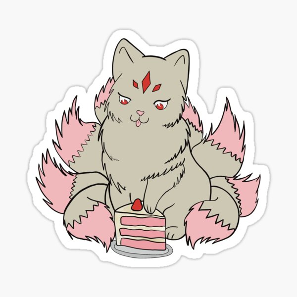 Gâteau Kitsune Sticker