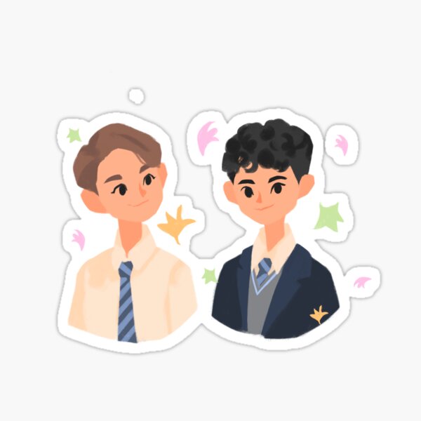 Item preview, HEARTSTOPPER Nick and Charlie Sticker designed and sold by meisclouds.