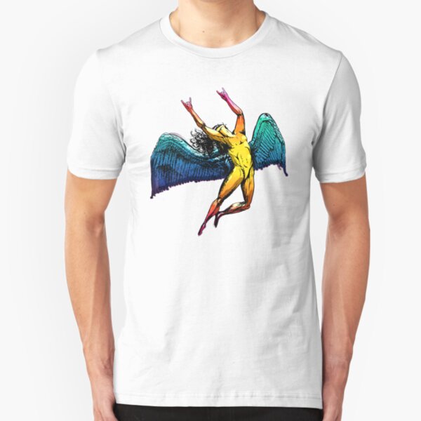 ICARUS THROWS THE HORNS - shiny ***FAV ICARUS GONE? SEE BELOW*** Slim Fit T-Shirt
