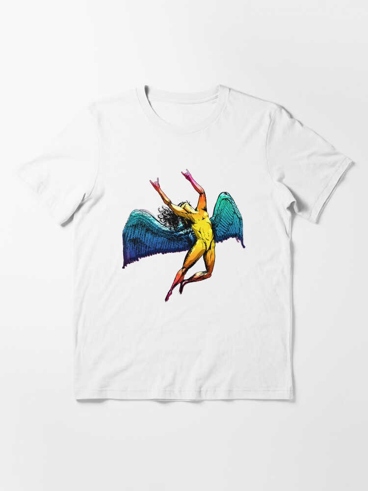 Alternate view of ICARUS THROWS THE HORNS - shiny ***FAV ICARUS GONE? SEE BELOW*** Essential T-Shirt