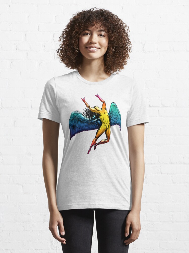 Alternate view of ICARUS THROWS THE HORNS - shiny ***FAV ICARUS GONE? SEE BELOW*** Essential T-Shirt