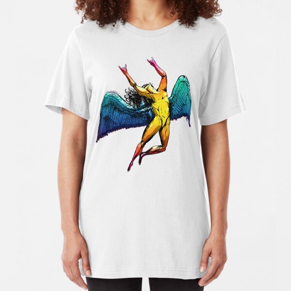 ICARUS THROWS THE HORNS - shiny ***FAV ICARUS GONE? SEE BELOW*** Slim Fit T-Shirt