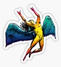ICARUS THROWS THE HORNS - shiny ***FAV ICARUS GONE? SEE BELOW*** Sticker