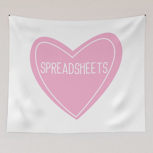 Item preview, Spreadsheets Heart designed and sold by teesaurus.