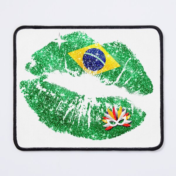 Item preview, Brazil Flag Makeup Lipstick Kiss Mark designed and sold by Jolly-Yosei.