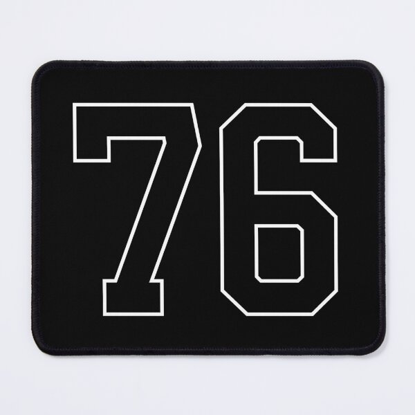 Item preview, Black Number 76 lucky sports jersey seventy six designed and sold by HeavyStyle.