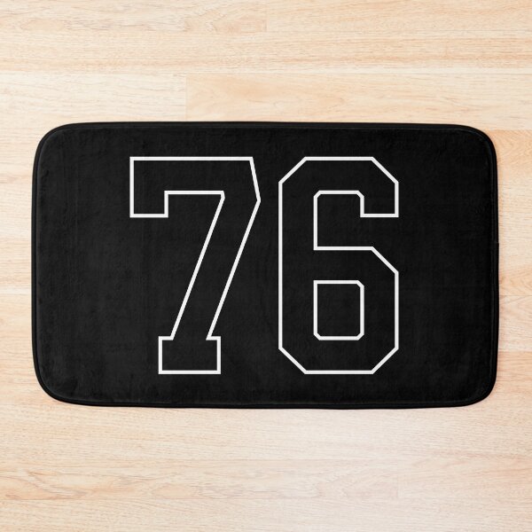 Item preview, Black Number 76 lucky sports jersey seventy six designed and sold by HeavyStyle.