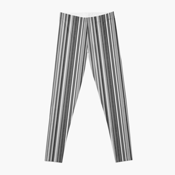 Black & White Vertical Striped Leggings