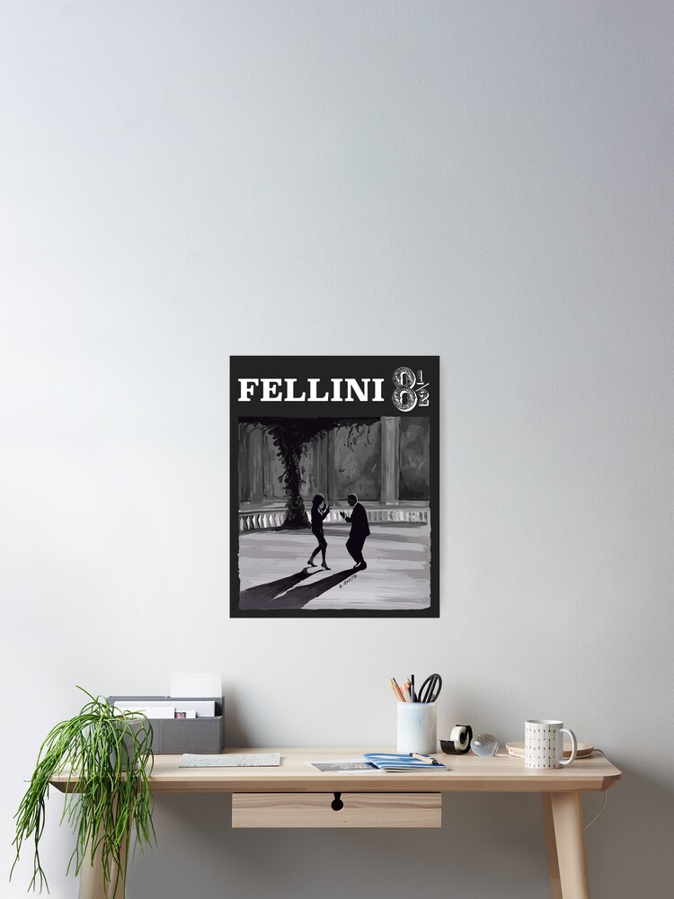Fellini 8 1/2 Dance Scene Illustration