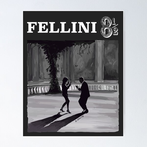 Item preview, Fellini 8 1/2 Dance Scene Illustration designed and sold by burrotees.