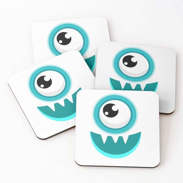 Item preview, funny cartoon monster face sticker designed and sold by designsmaster99.