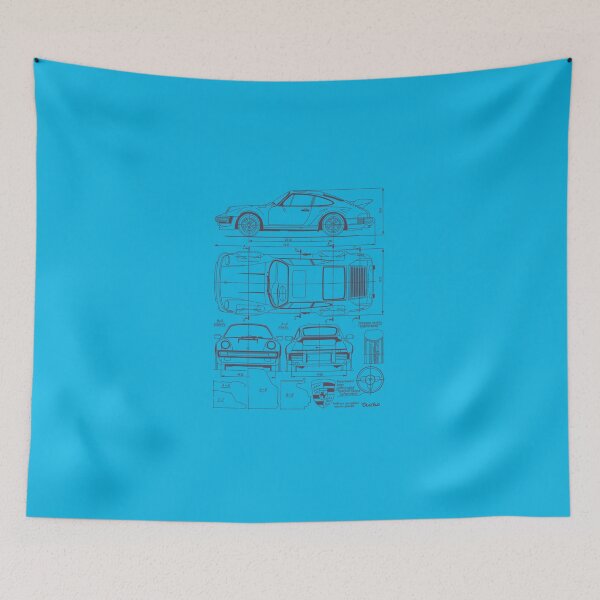 Item preview, 911 930 Blueprint  T-Shirt designed and sold by DaviGhanay.