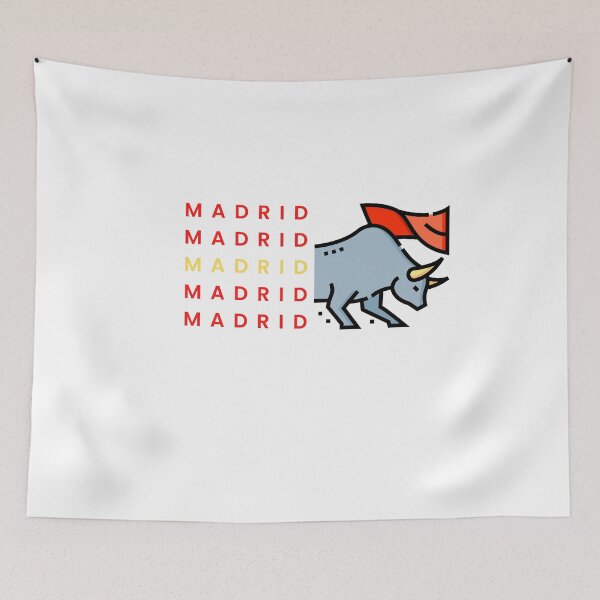 Item preview, Madrid Bull Spain Flag designed and sold by explorecity.