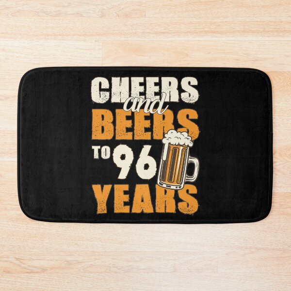 Item preview, Cheers and Beers to 96 years, funny birthday gift designed and sold by HeavyStyle.