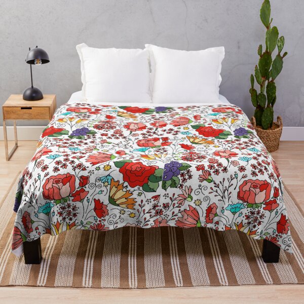 Item preview, pattern cute nature summer flower blue flowers trendy floral designed and sold by tshirtistic.