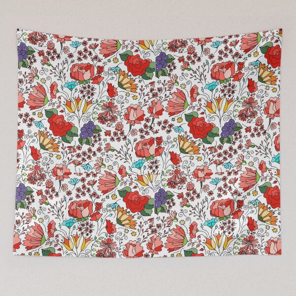 Item preview, pattern cute nature summer flower  blue flowers trendy floral designed and sold by tshirtistic.