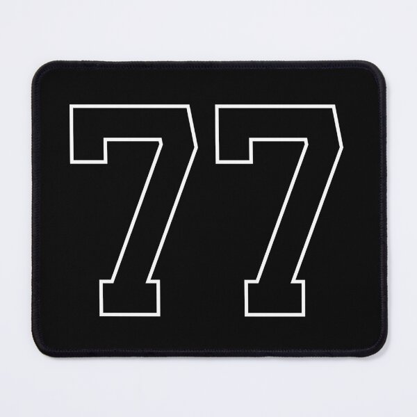 Item preview, Black Number 77 lucky sports jersey seventy seven designed and sold by HeavyStyle.