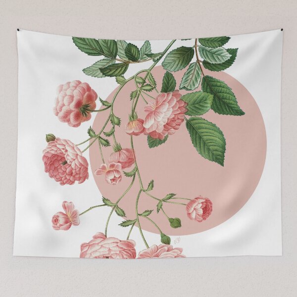Item preview, pink florals designed and sold by ebzil studio.