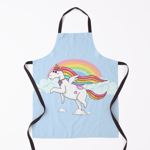 Item preview, Happy magical unicorn flying in the sky designed and sold by JJMasters.