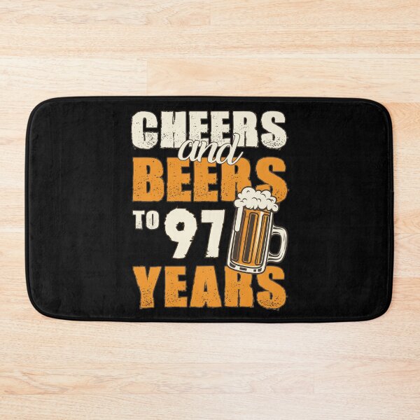 Item preview, Cheers and Beers to 97 years, funny birthday gift designed and sold by HeavyStyle.