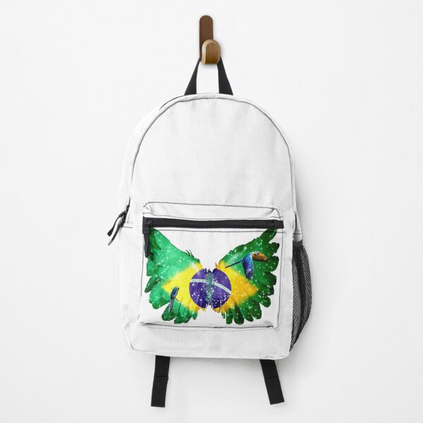 Item preview, Brazil Flag Angel Wings Feather Parrot designed and sold by Jolly-Yosei.
