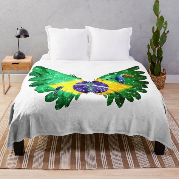 Item preview, Brazil Flag Angel Wings Feather Parrot designed and sold by Jolly-Yosei.