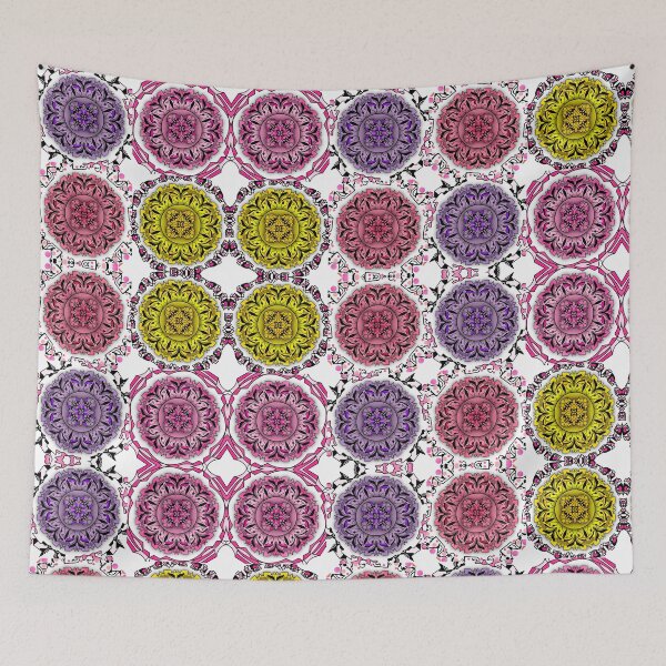 Item preview, Seamless Sunflower Mandala in Colorful Pattern designed and sold by MyMemoriesArts.
