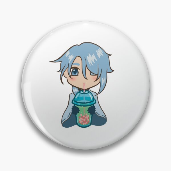 Item preview, Genshin Impact chibi Ayato Kamisato boba tea designed and sold by Fanny Richard ( fannyrichardart ).