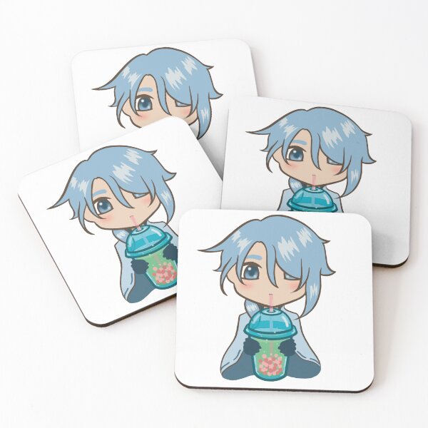 Item preview, Genshin Impact chibi Ayato Kamisato boba tea designed and sold by Fanny Richard ( fannyrichardart ).
